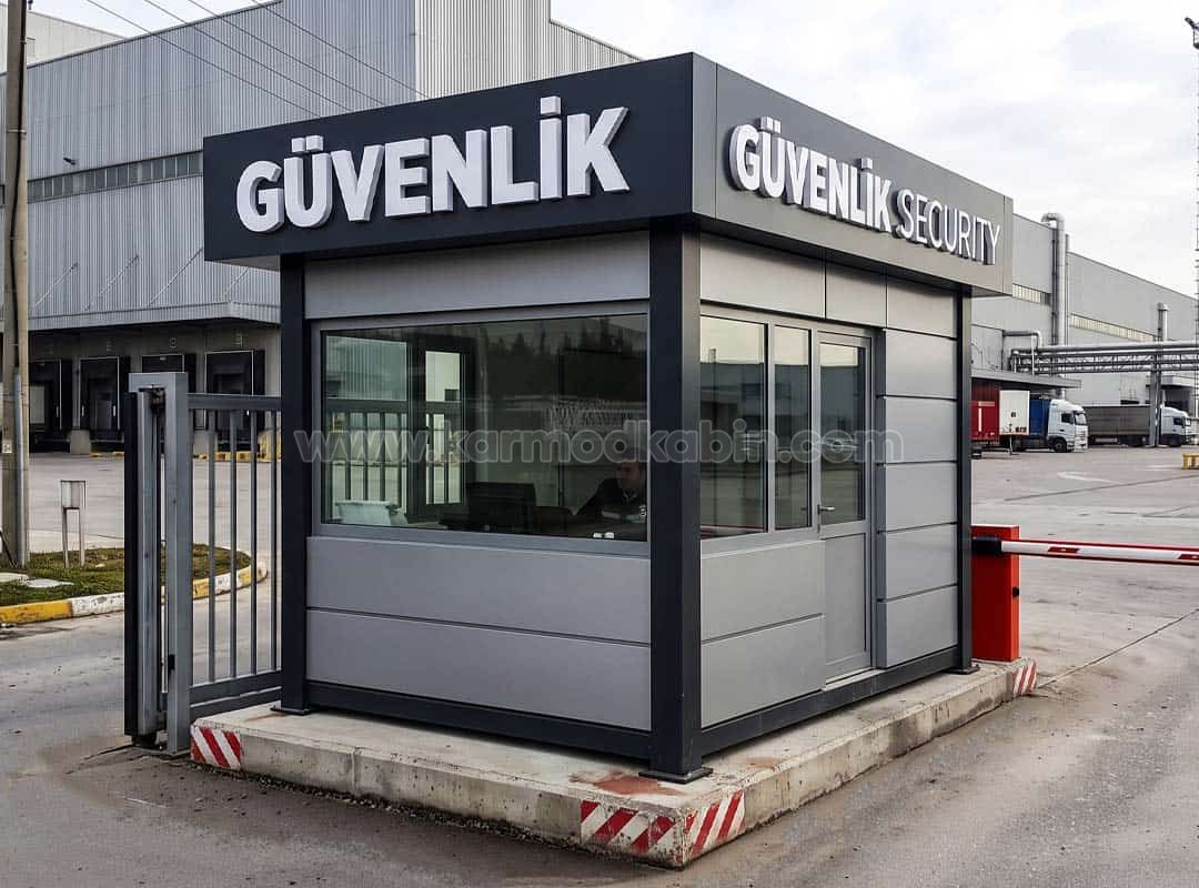 Güvenlik Kabini, Vale Kabini, Büfe Kabini Modellerinde Kutu Harf Uygulaması