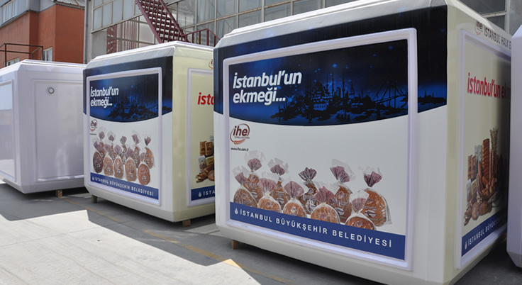 İstanbul halk ekmek büfe kabin nakliyesi