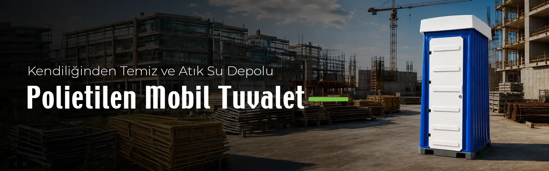 Foseptikli Polietilen Mobil Tuvalet