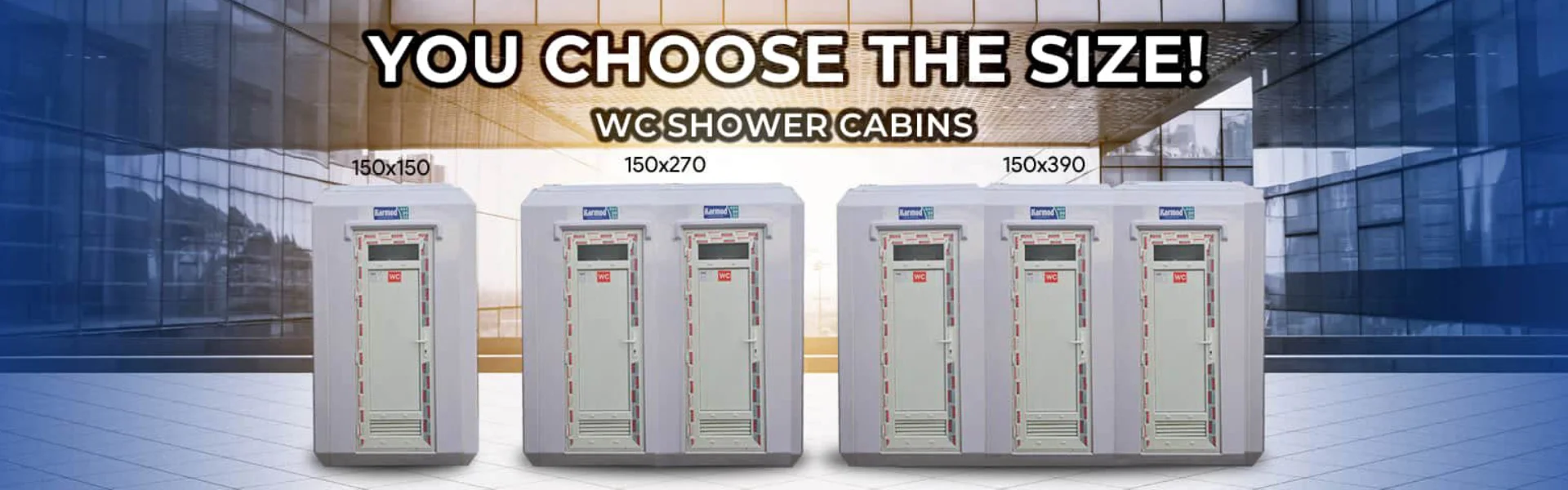 WC Shower Cabins You Choose The Size
